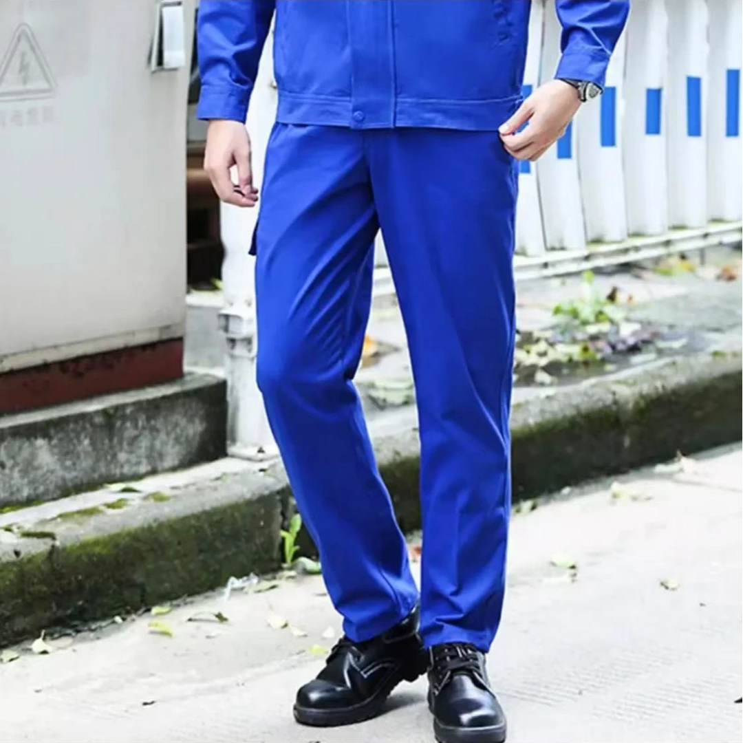 工作裤纯棉耐磨薄款劳保服干活穿工地宽松电焊工人工装裤春夏四季