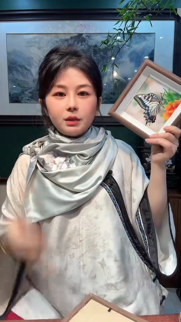 横款非遗苏绣手工刺绣摆台