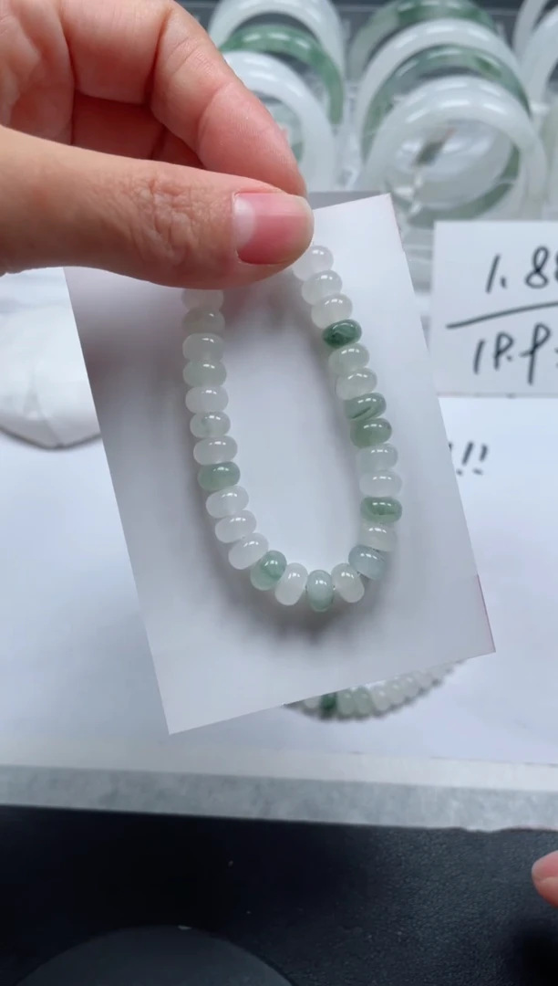 【闪购商品】石英质玉手镯未镶嵌不带配珠算盘手链