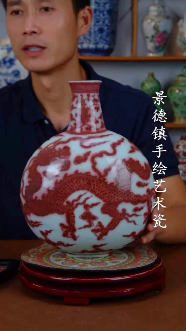 现代景德镇手工手绘陶瓷摆件81