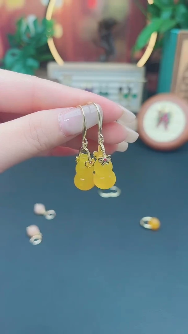 玛瑙/玉髓耳饰银S925镶嵌333000