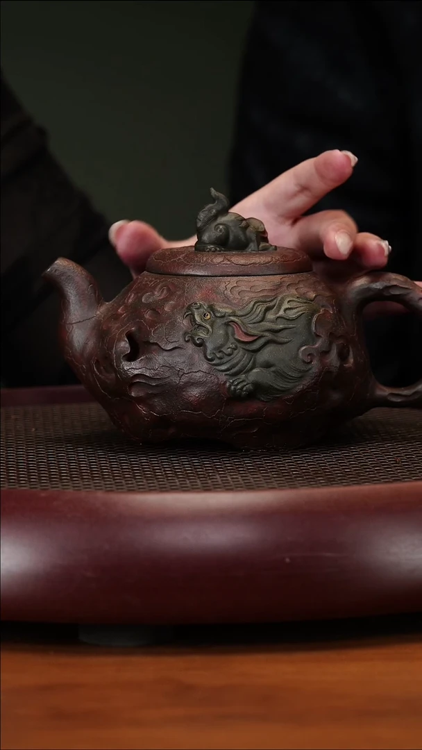 茶壶紫砂4-35GSB太狮少狮老青段450cc