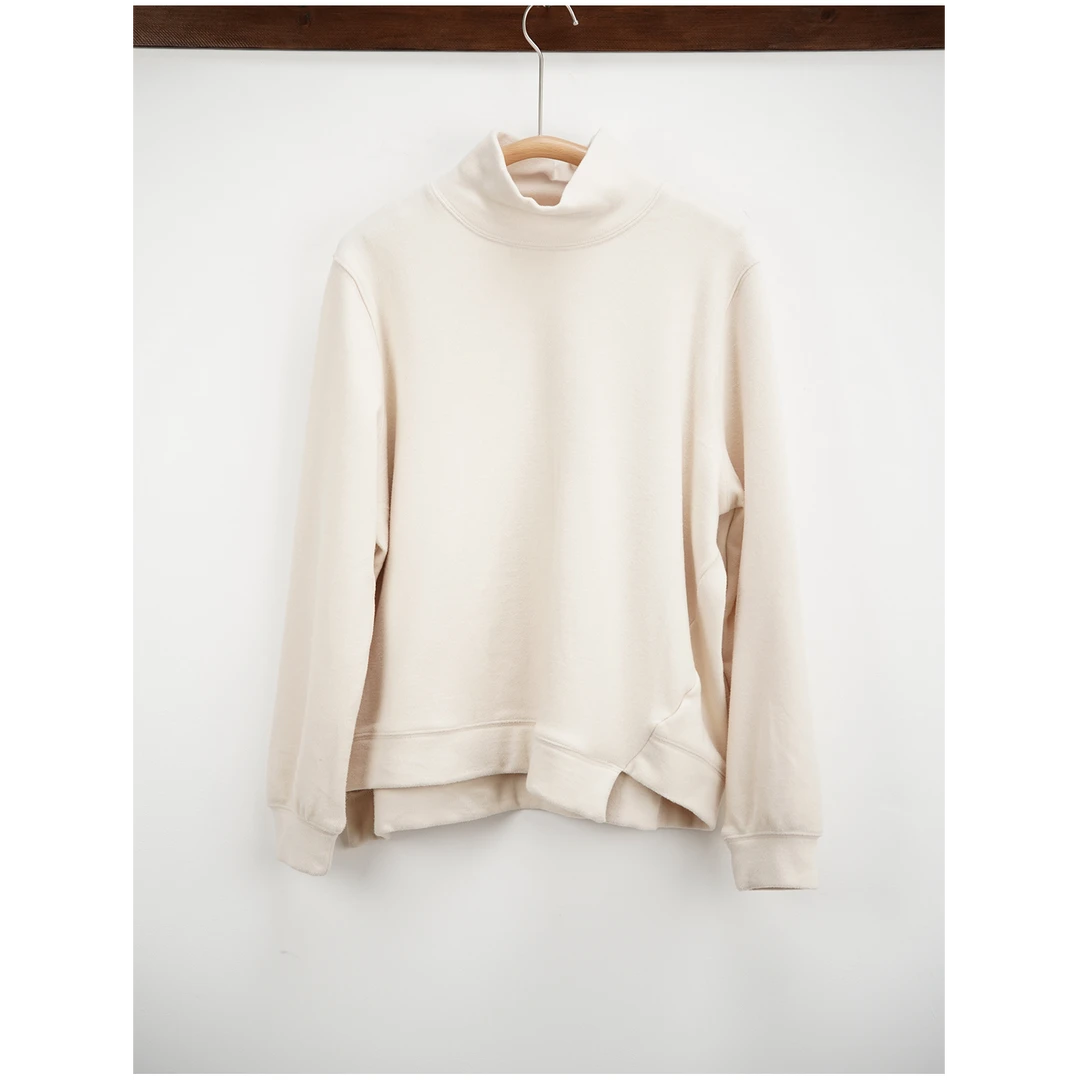 加厚德绒保暖不规则设计卫衣