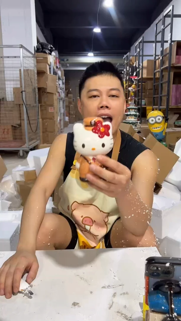 瓷片棕色邮递员kt存钱罐