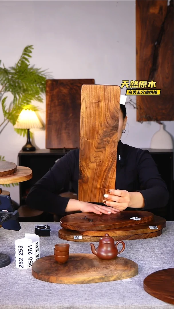 木北美黑胡桃原木.干裂疤结不属于商品质量问题完美主义者慎拍