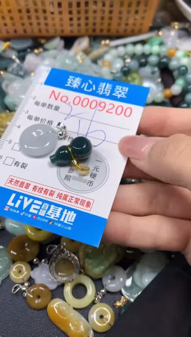 【闪购商品】翡翠颈饰未镶嵌含绳0009200