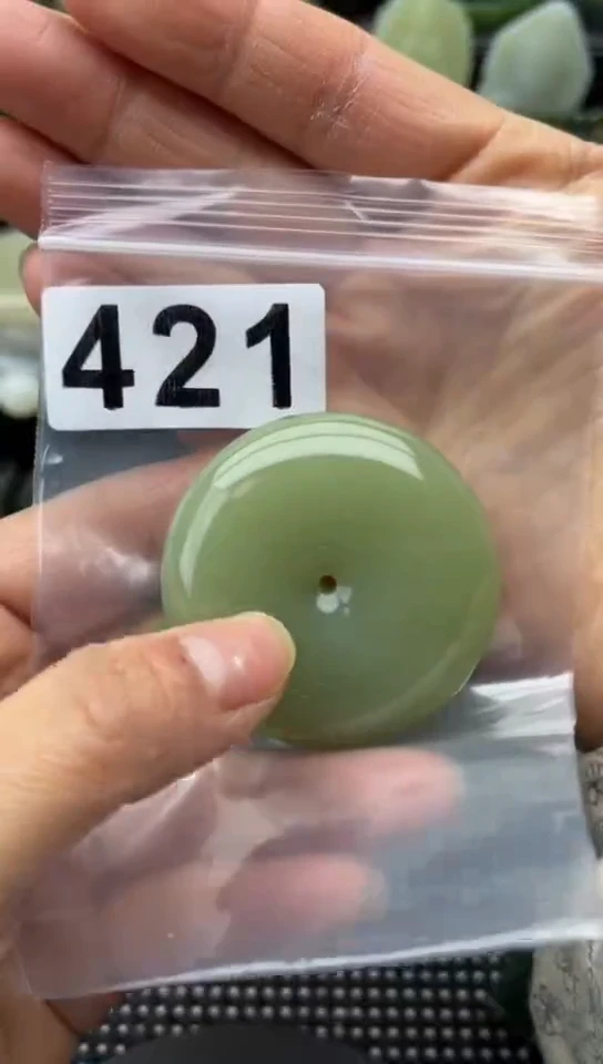 未镶嵌和田玉珠宝半成品扣子