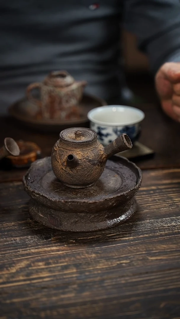 全手工制作 重工 南蛮 侧把壶   100cc