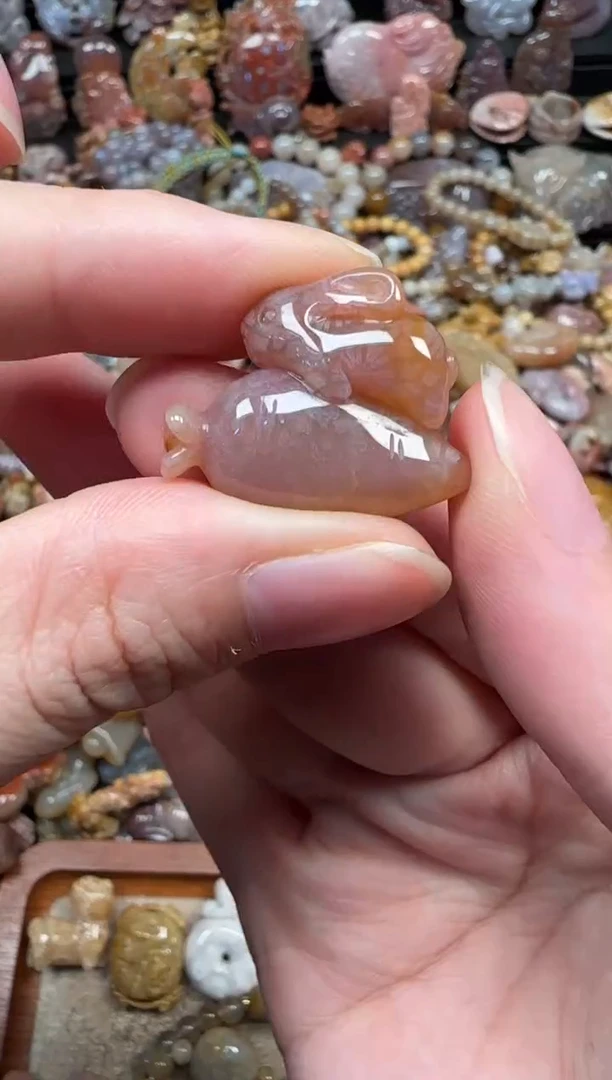 颈饰未镶嵌硅化珊瑚（珊瑚玉）591