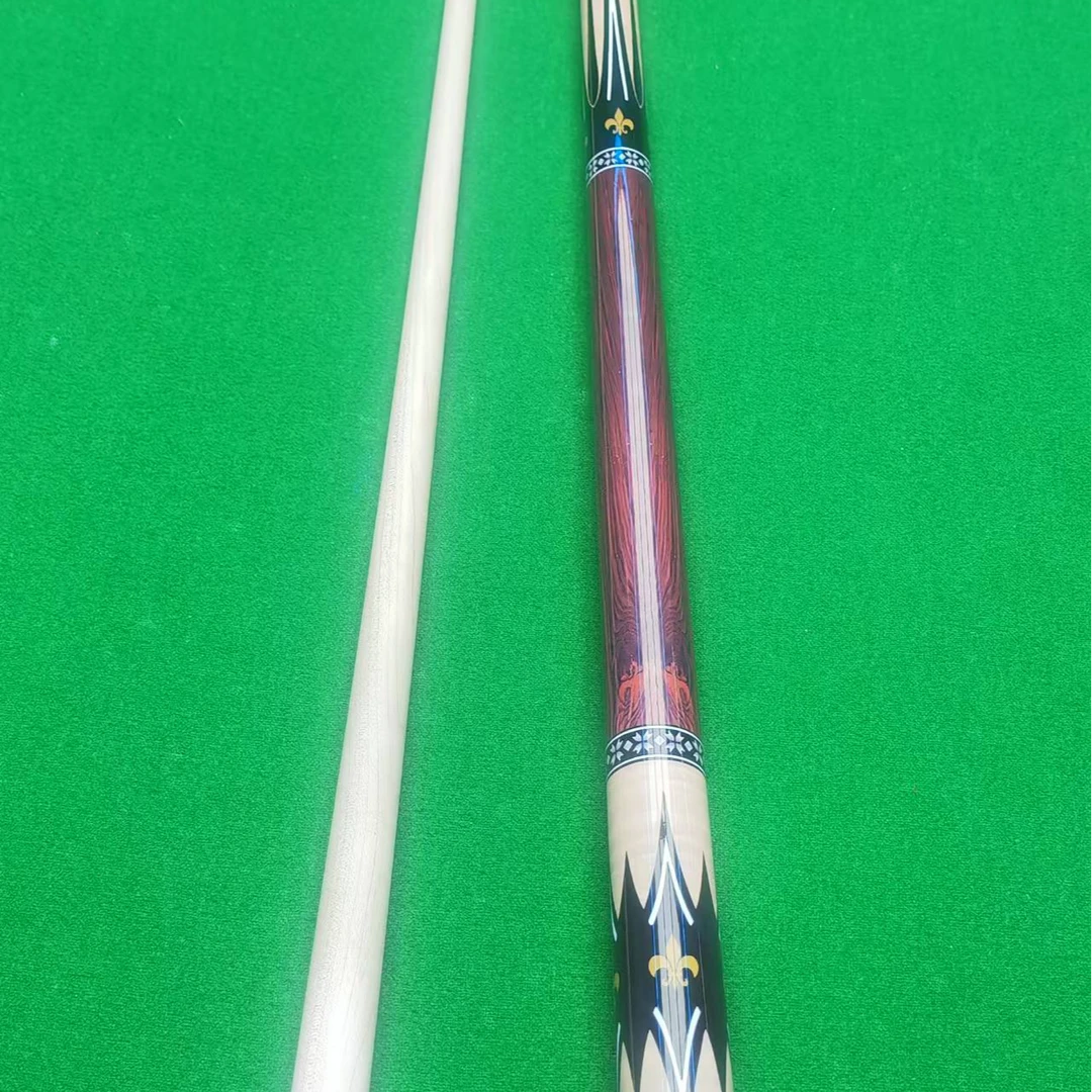 【帝黄星】美式慢八牙1/2分体大头台球杆适用于中式斯诺克中八九球