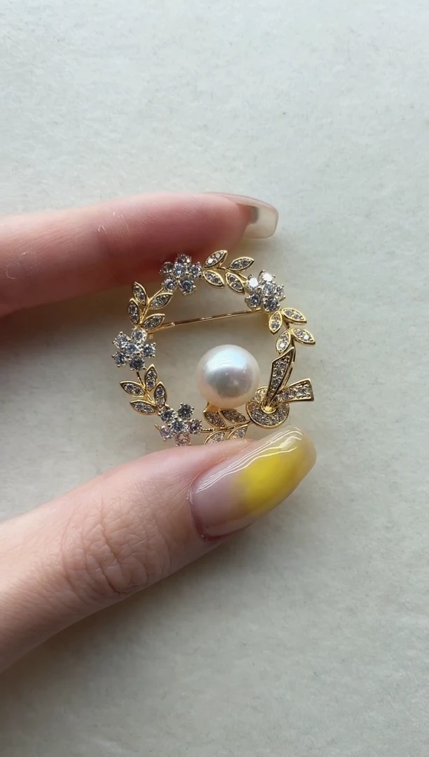 未镶嵌海水珍珠胸针3