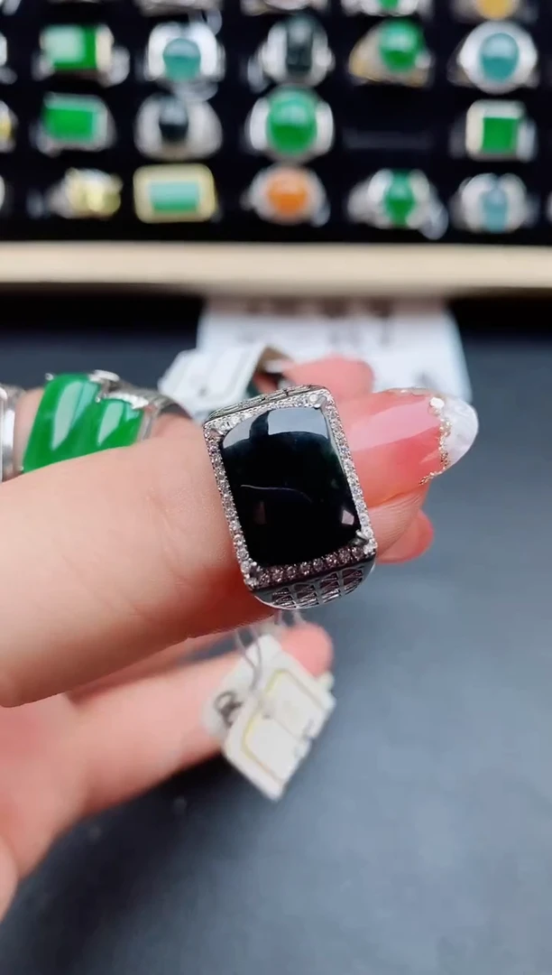 【闪购商品】翡翠戒指银S925镶嵌121212