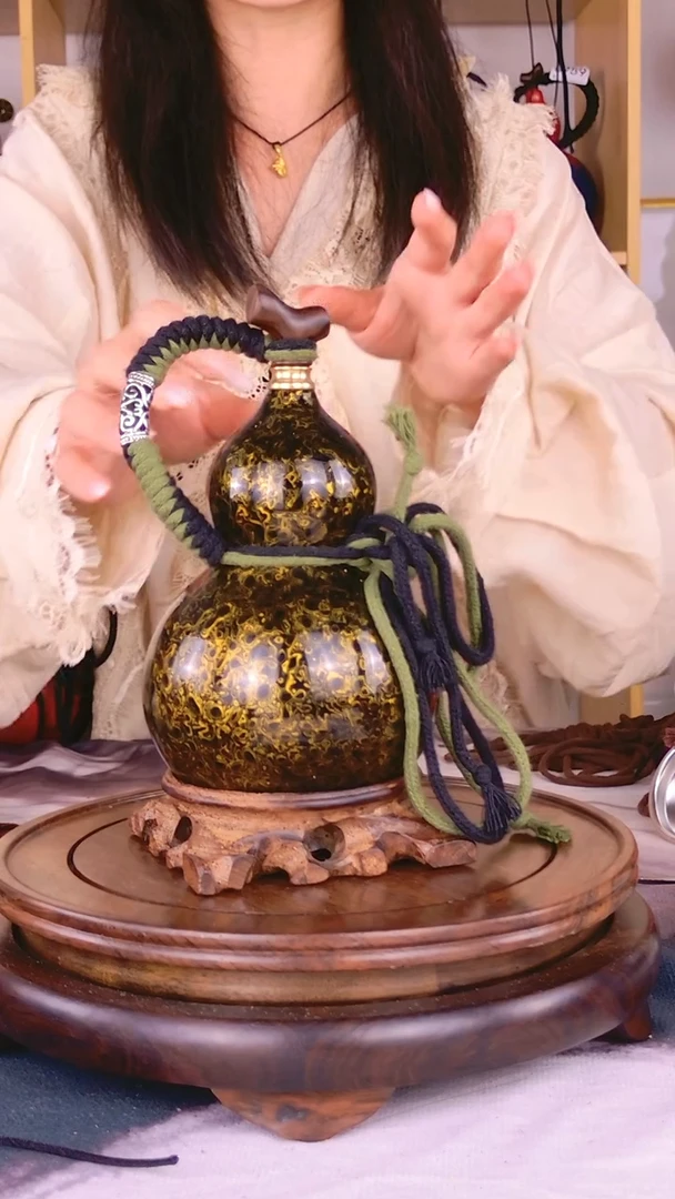 091一物一拍 大漆酒葫芦 真葫芦真大漆