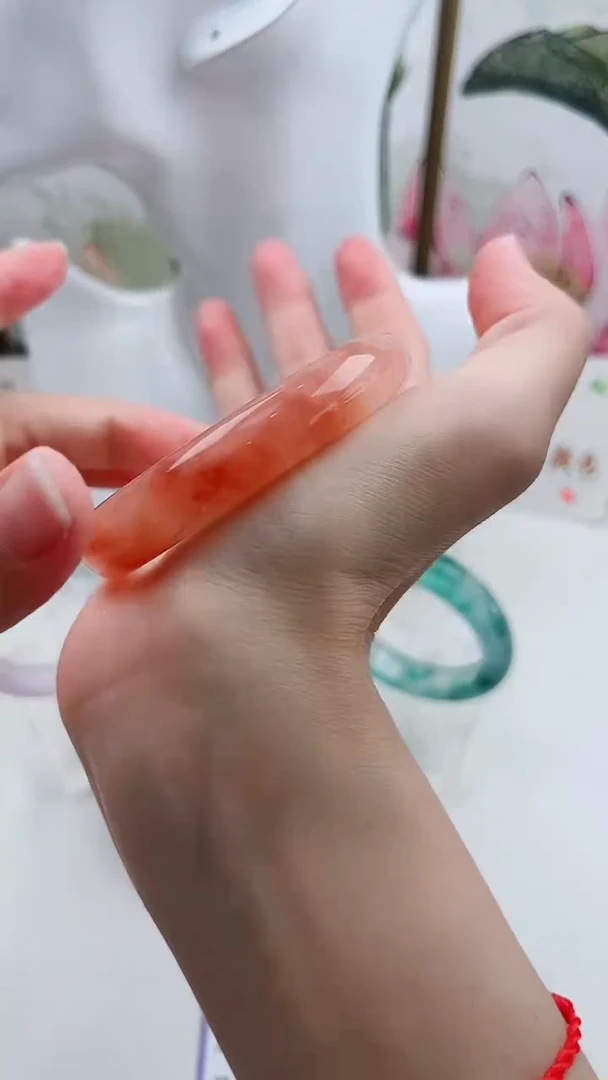 石英质玉手镯未镶嵌L17微色差52.5MM