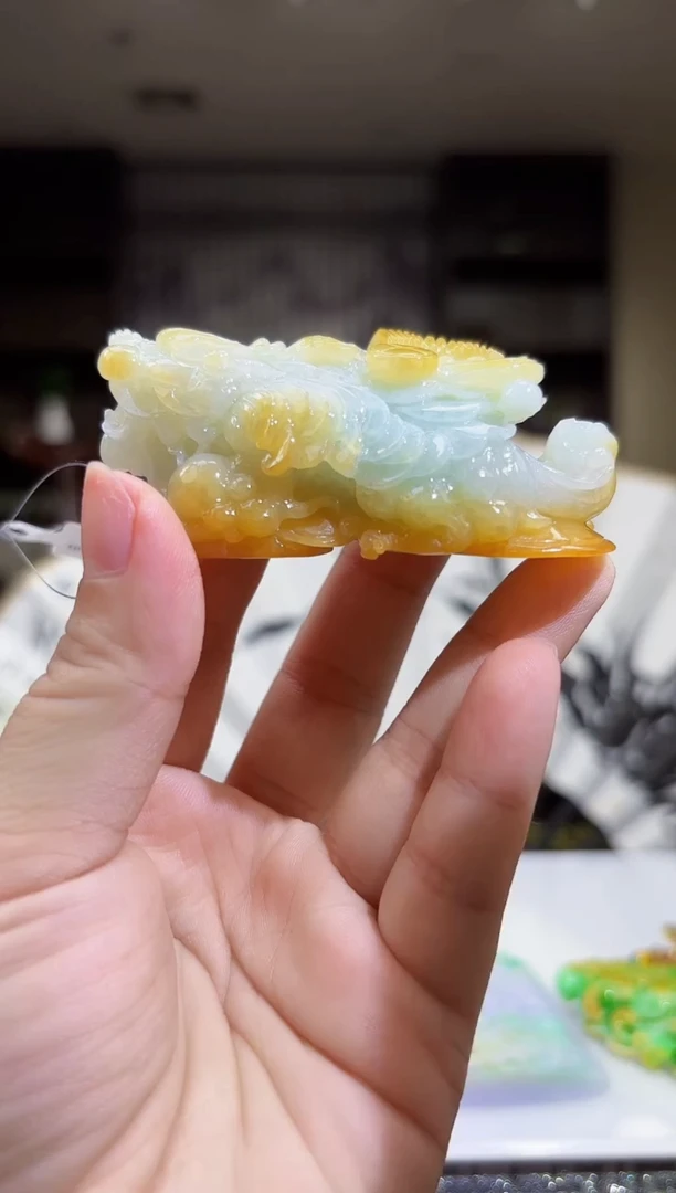 定制翡翠未镶嵌17/0720/C/发其一件/貔貅