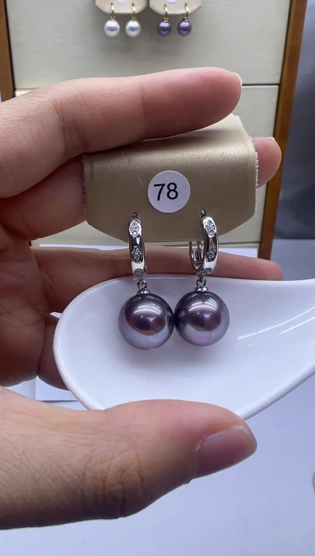 未镶嵌耳饰淡水珍珠78