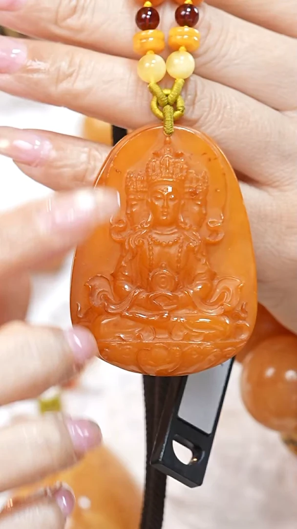 蜜蜡颈饰未镶嵌7771天然蜜蜡珠宝奇石云端妖孽全部保真