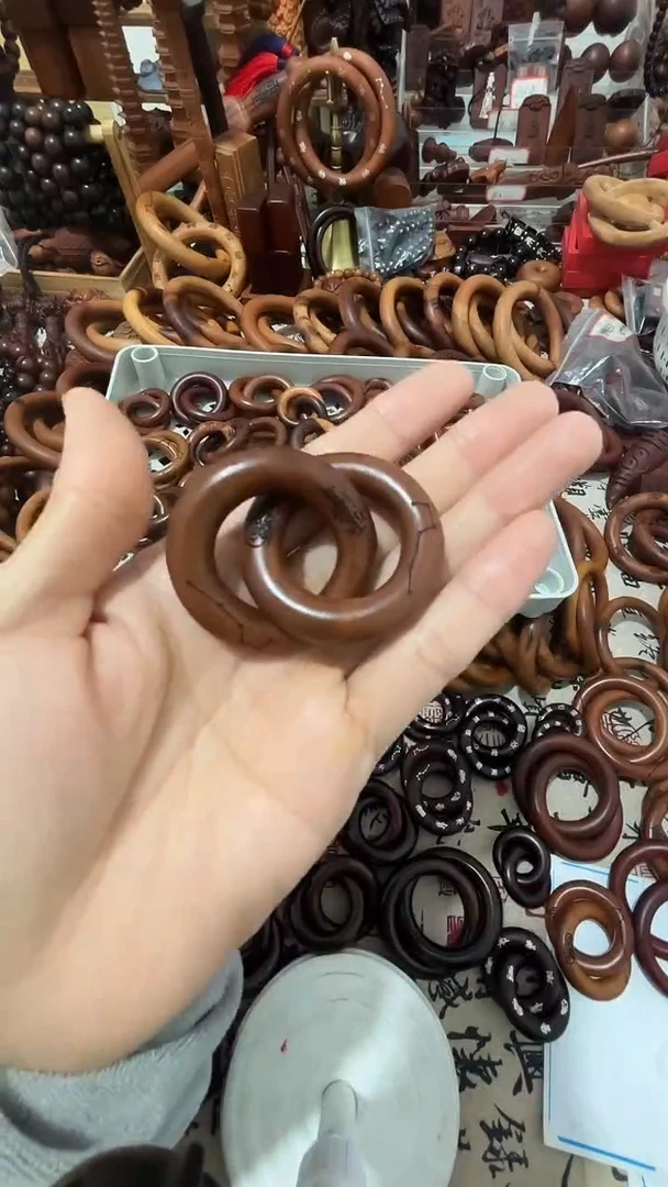 枣木乾坤圈桃木25圈口一物一枣