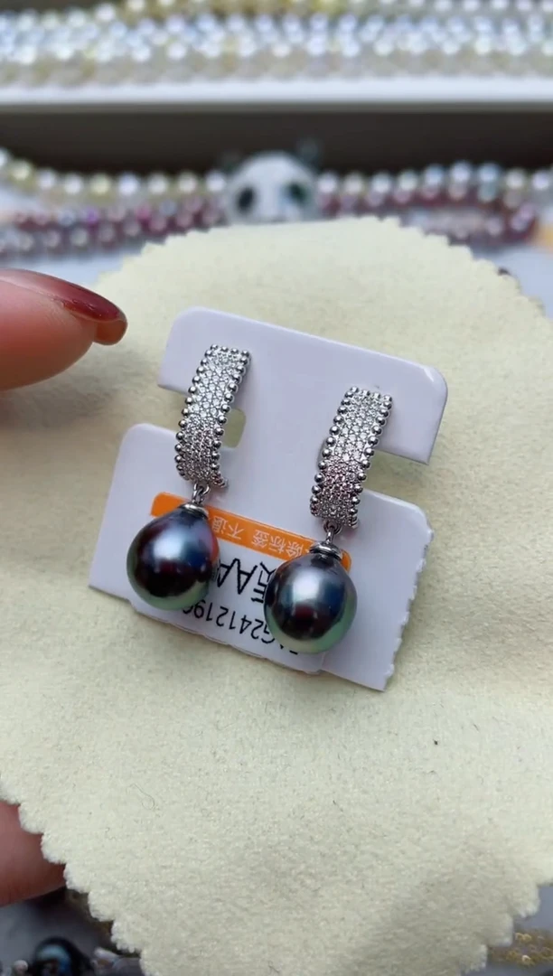 【闪购商品】海水珍珠耳饰银S925镶嵌W89