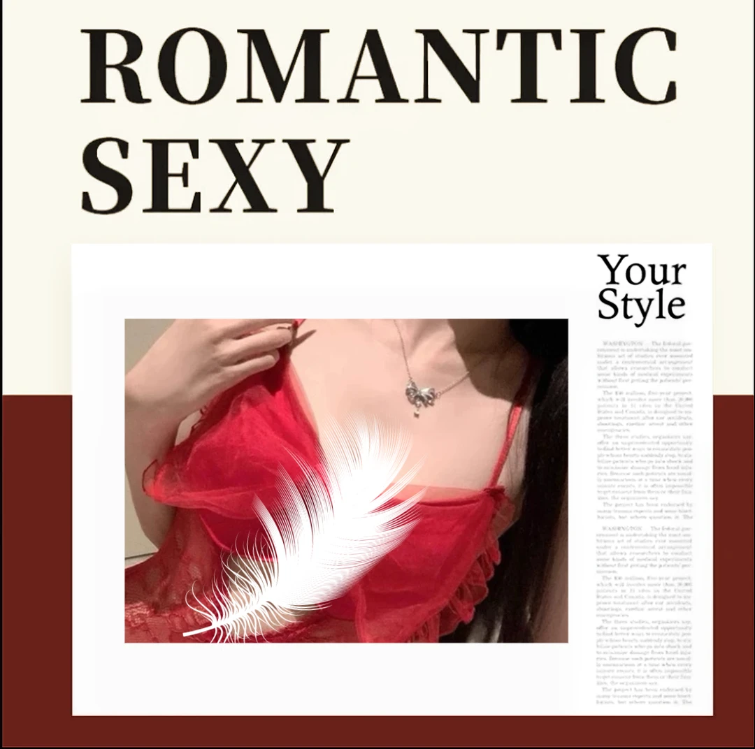 「心动」【80-150】大蝴蝶结蕾丝性感风辣妹吊带