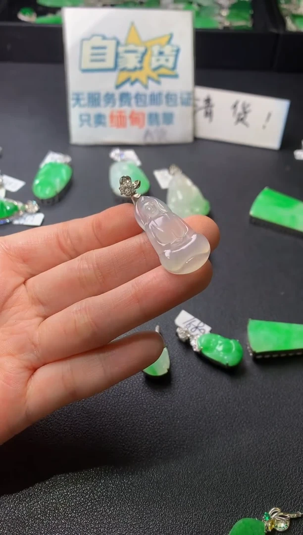 颈饰银S925镶嵌翡翠翡翠1