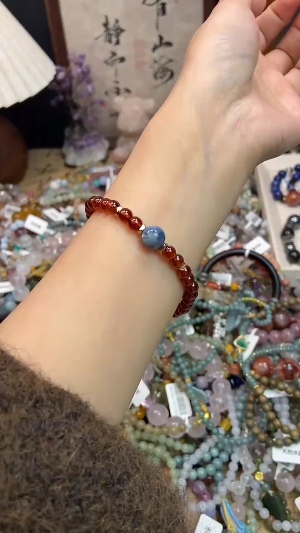 未镶嵌手链石榴石438