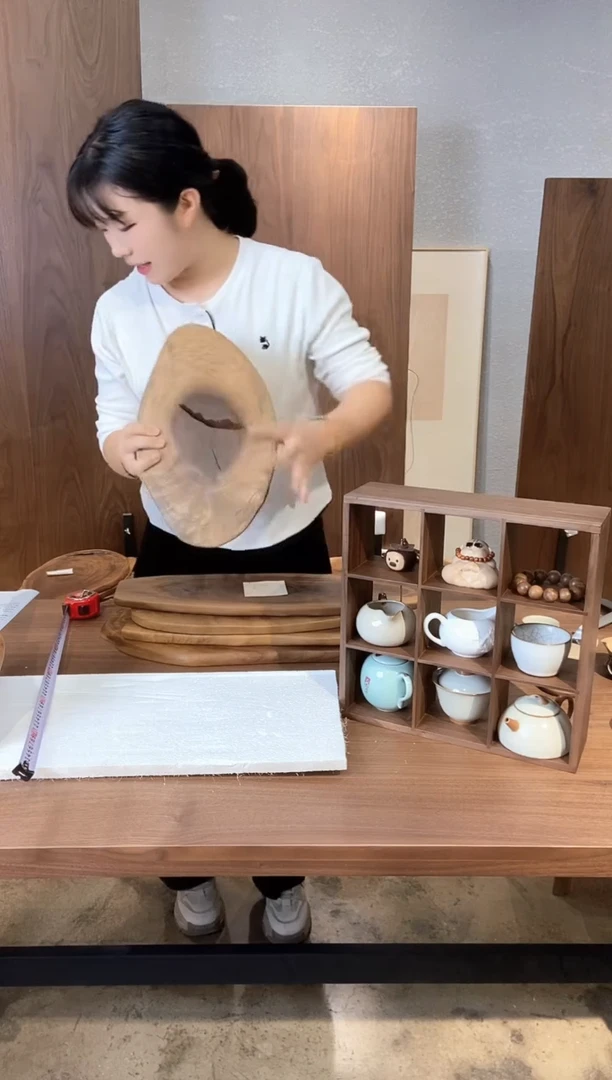 北美黑胡桃茶盘6008