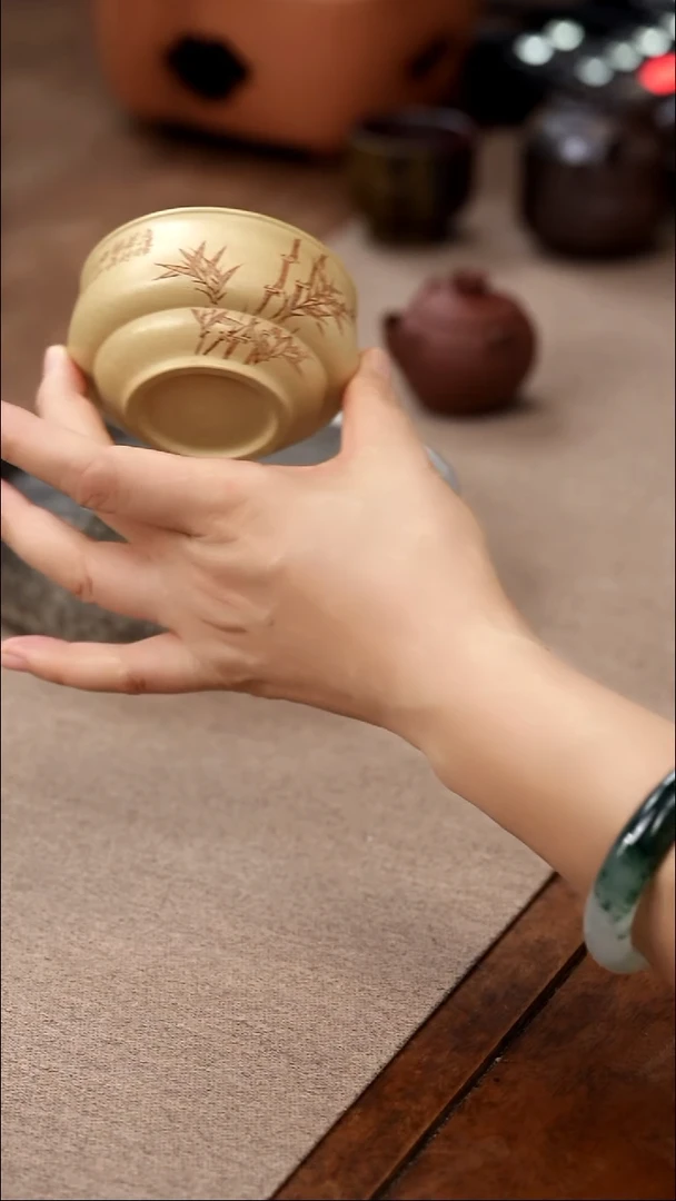茶壶紫砂虚怀若竹130cc-李建军