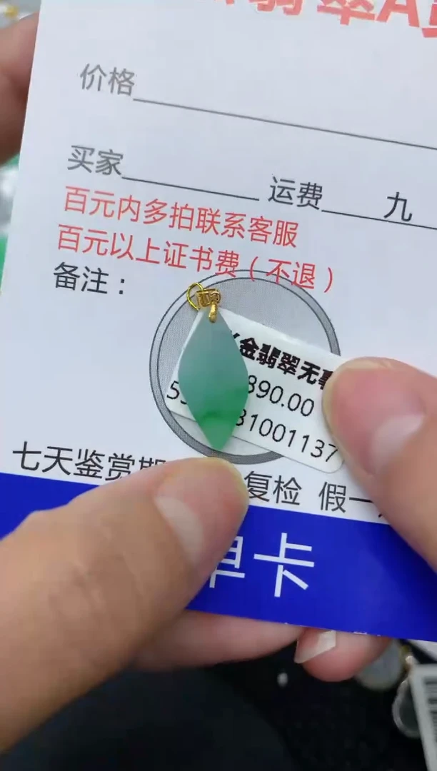 【闪购商品】翡翠颈饰18K金镶嵌111111111111