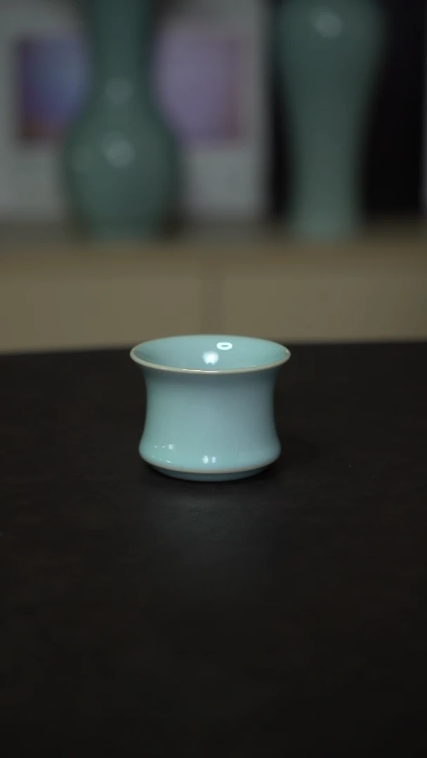 杯子瓷束腰杯全手工