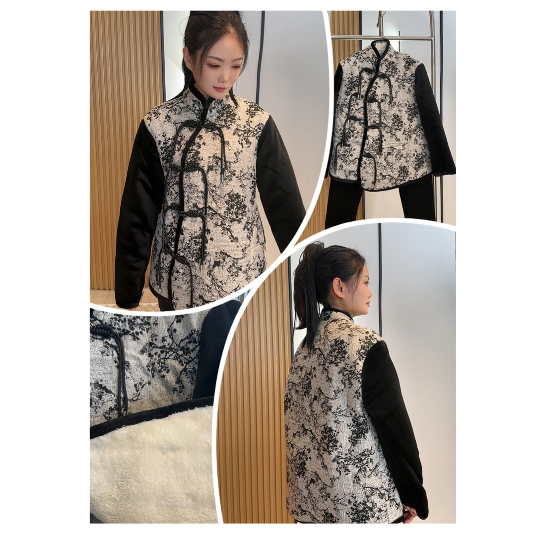 微瑕疵特价2025原创原版立领家居服睡衣套装加绒加厚可外穿棉TT10