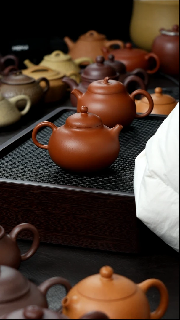 茶壶紫砂帅**挡朱泥河豚全手120