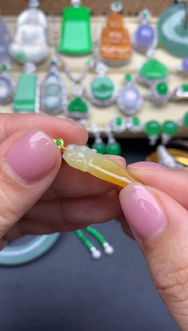 【闪购商品】翡翠颈饰18K金镶嵌128-中国好珍宝