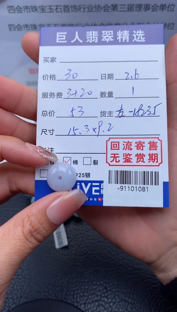 【闪购商品】翡翠颈饰未镶嵌-91101081