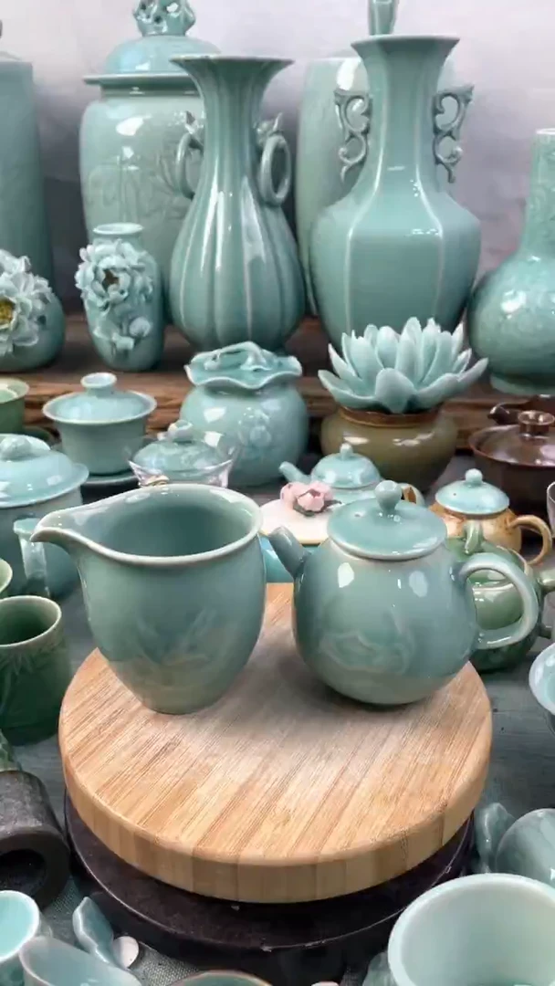 【闪购商品】1壶1公道 特价 微瑕 慧仙青瓷
