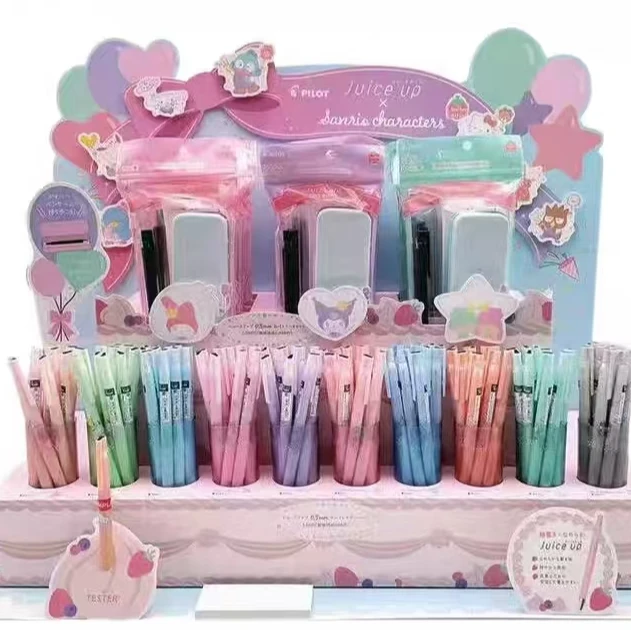 三丽鸥联名周年纪念款限量版JUICE UP按动学生黑色0.5中性笔