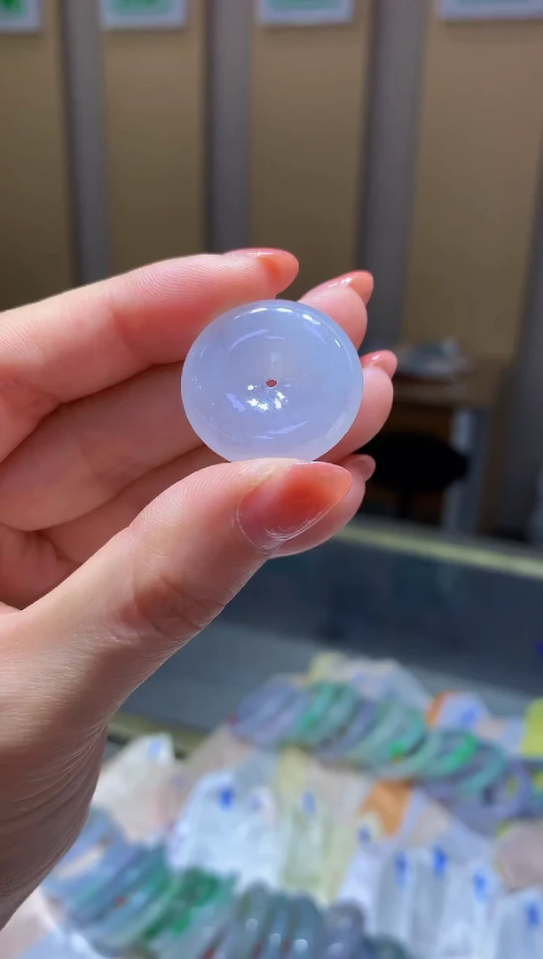 翡翠未镶嵌吊坠(不含链)翡翠平安扣多样性发货其一