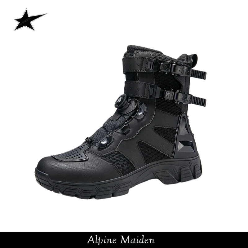 A星Alpine Maiden透气越野男女防滑防水机车靴骑行鞋装备秋冬季