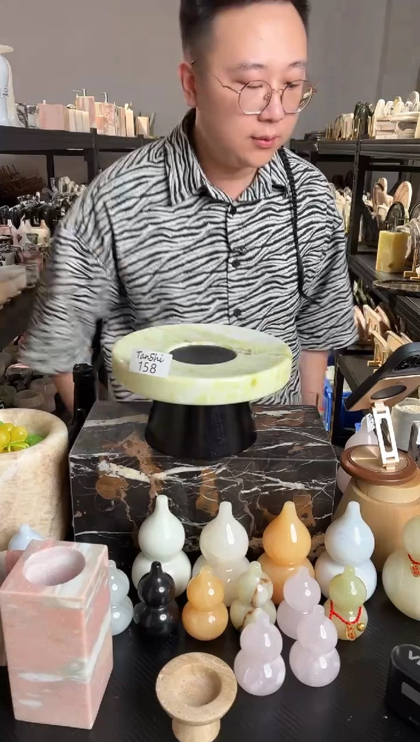 石材158  分体果盘