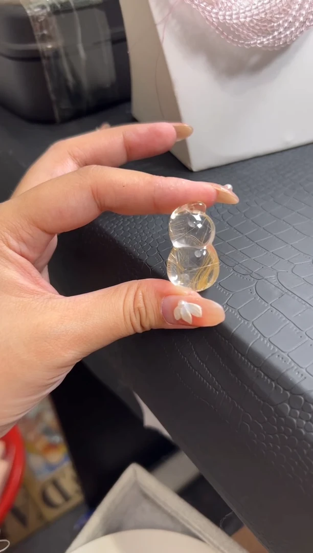 吊坠(不含链)未镶嵌水晶发晶狐狸吊坠