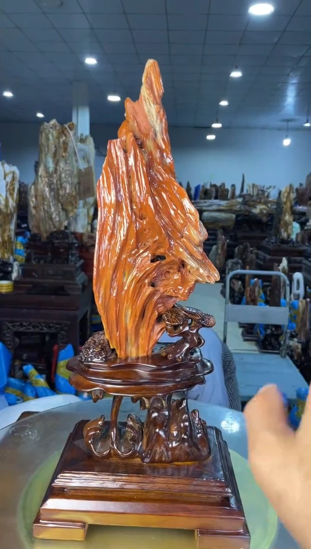 未镶嵌摆件硅化玉47