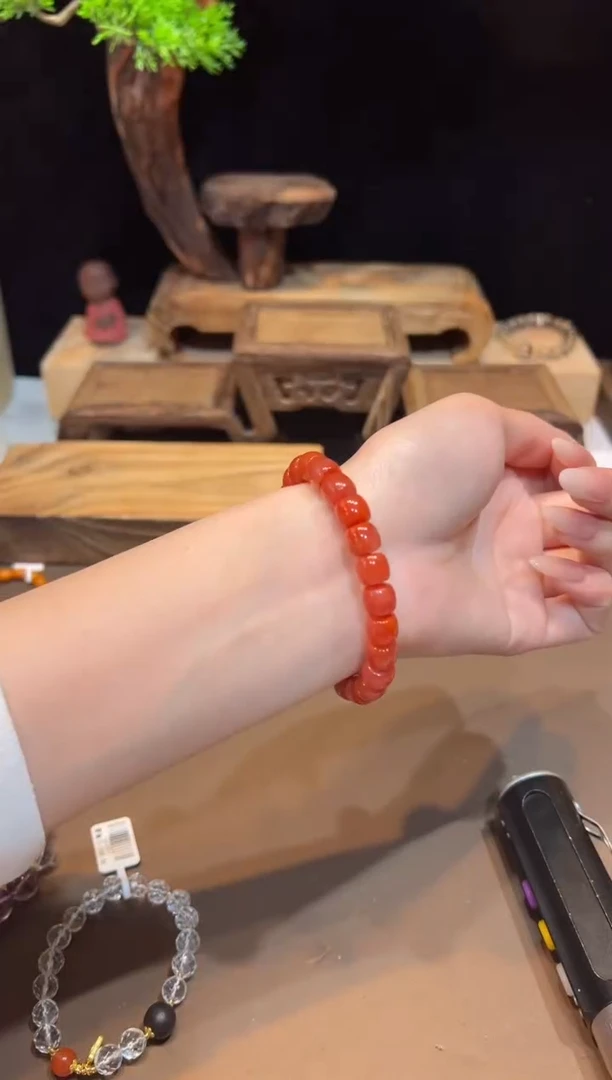 【闪购商品】南红玛瑙手饰未镶嵌9mm手饰@@H2790