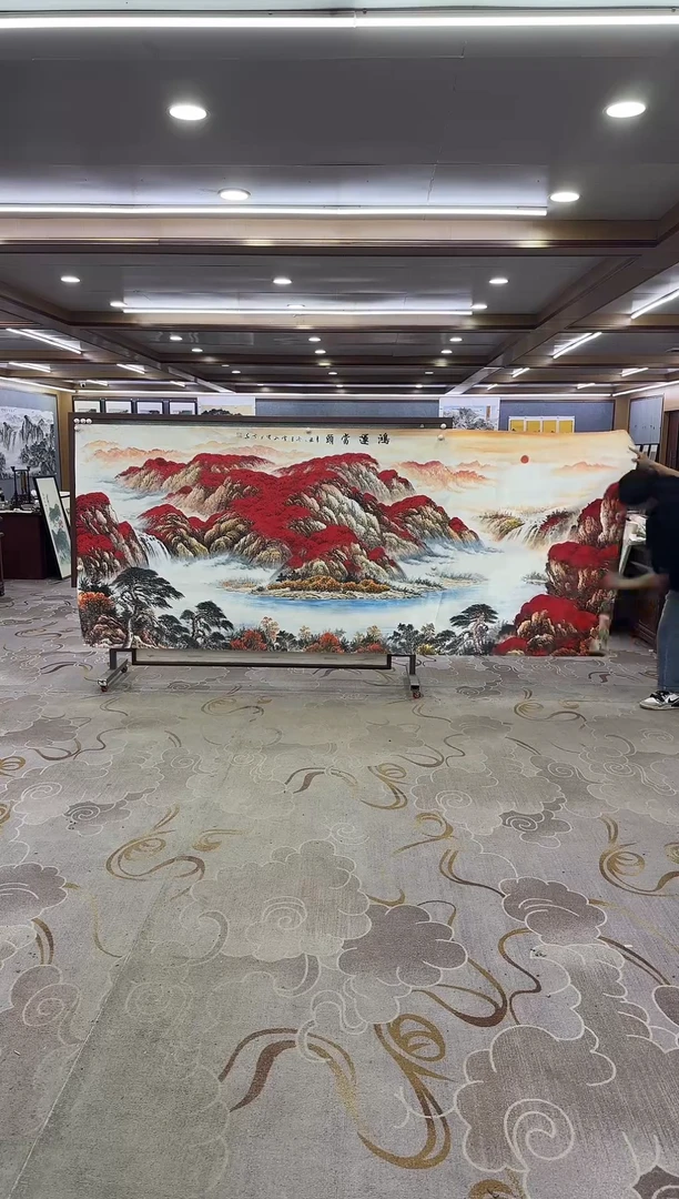 绘画绘画Y-刘雪红-大丈二-山水画