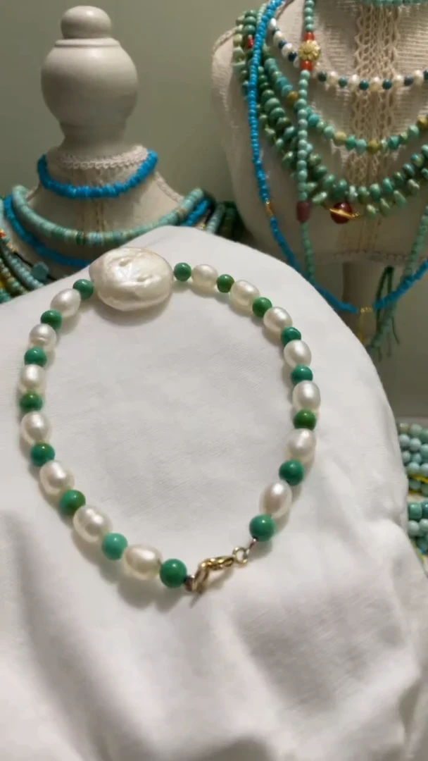 未镶嵌手链淡水珍珠巴洛克手链