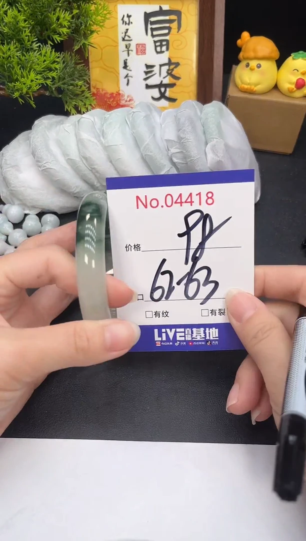 未镶嵌手镯翡翠4418