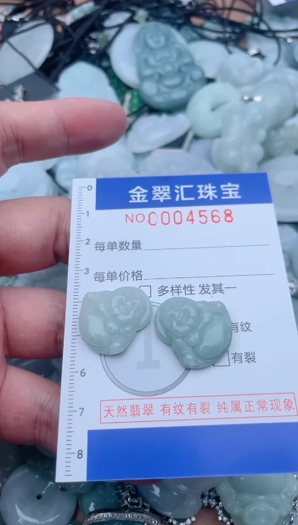 翡翠未镶嵌颈饰4568