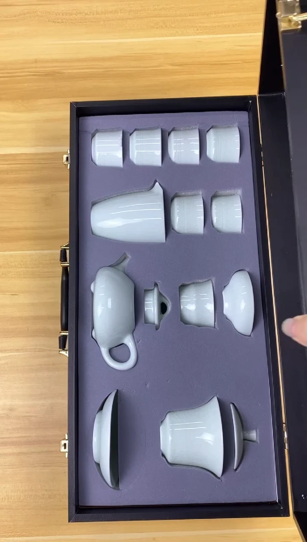 @哥窑粉青西施壶套装@@