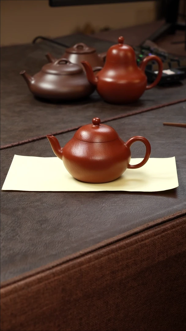 茶壶紫砂壶·30朱泥梨形150cc