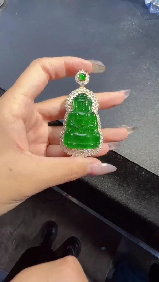 定制翡翠未镶嵌多样性发货观音1