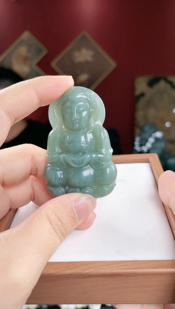 【闪购商品】和田玉颈饰未镶嵌鸭蛋青观音